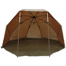 ABRI PROLOGIC NEW GREEN OVAL UMBRELLA W/GROUND SHEET + 2POLE