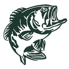 AUTOCOLLANT BASS PRO SHOPS BLACK BASS