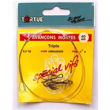 AVANCON ACIER TORTUE HAMECON TRIPLE - PACK DE 3