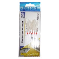 BAS DE LIGNE AUTAIN 5 HAMECONS BLANC