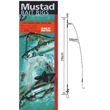 BAS DE LIGNE LONGUE DISTANCE MUSTAD T43 1 HAMECON