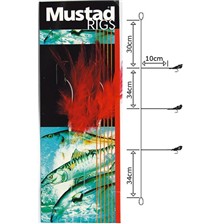BAS DE LIGNE MER MUSTAD LIEUS / MAQUEREAUX T21