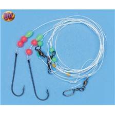 BAS DE LIGNE MER ZEBCO POISSONS PLATS - LOT DE 10