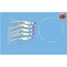 BAS DE LIGNE MER ZEBCO SPECIAL MAQUEREAU POISSONS PHOSPHORESCENTS - LOT DE 10