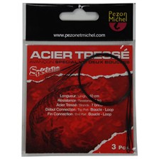 BAS DE LIGNE PEZON & MICHEL SPECIAL VIF 2 BOUCLES