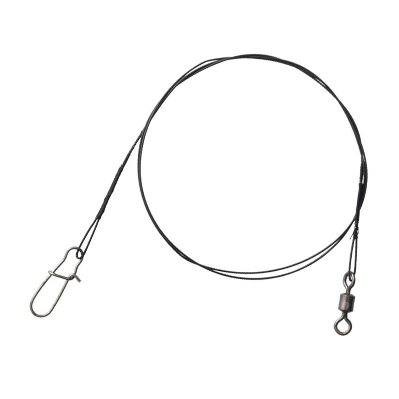 Lot De 4 Bas De Ligne Fluorocarbone Behr - 30 Et 35 Cm, Résistance 15 Kg - Avec émerillon Et Mousqueton + Autocollant