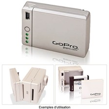 BATTERIE SUPPLEMENTAIRE + CHARGEUR BACPAC GOPRO