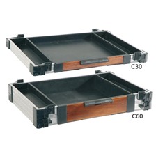 BLOC TIROIR AVANT AVEC VERROUILLAGE RIVE ALU/BOIS F2