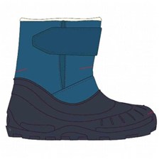 BOTTES NEIGE QUECHUA BIBOU BABY BLEU MARINE