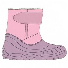 BOTTES NEIGE QUECHUA BIBOU BABY ROSE