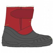 BOTTES NEIGE QUECHUA BIBOU BABY ROUGE