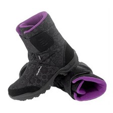 BOTTES QUECHUA ARPENAZ SNOW 200 FEMME NOIR / MAUVE