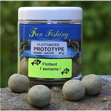 BOUILLETTE FLOTTANTE FUN FISHING HERBE GAZON PROTOTYPE