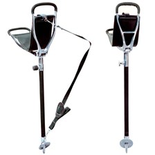 CANNE SIEGE TELESCOPIQUE TUBE GAINE CUIR