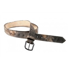 CEINTURE SOMLYS CUIR CROUTE & TOILE CAMOU 185