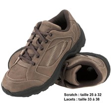 CHAUSSURES QUECHUA ARPENAZ 50 CUIR JUNIOR MARRON
