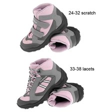 CHAUSSURES RANDONNEE QUECHUA FORCLAZ 50 JUNIOR ROSE/GRIS