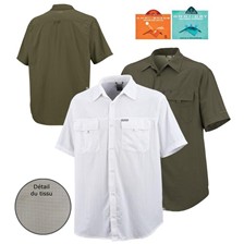 CHEMISE MANCHES COURTES COLUMBIA TITANIUM SILVER RIDGE II