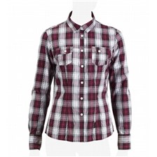 CHEMISE QUECHUA ARPENAZ 300 FEMME CARREAUX ROUGE