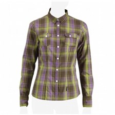 CHEMISE QUECHUA ARPENAZ 300 FEMME CARREAUX VERT