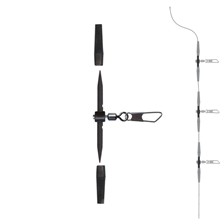 CLIPOT PLASTIQUE CONNECTEUR SERT X-TREND AGRAFE NOIRE - PACK DE 2