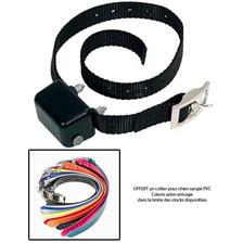 COLLIER ANTI-ABOIEMENT RECHARGEABLE INNOTEK BC 200E + DISTRIBUTEUR FRIANDISE CHIOT BUSY BUDDY OS SOUPLE OFFERT 