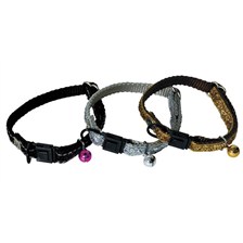 COLLIER CHAT MARTIN SELLIER PAILLETTES