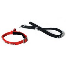 COLLIER CHAT SUEDINE STRASS