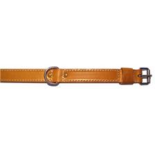 COLLIER POUR CHIEN CUIR DOUBLE EPAISSEUR PIQUE