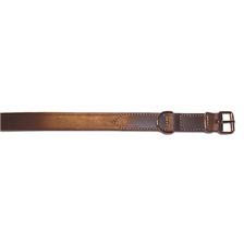 COLLIER POUR CHIEN CUIR GRAS DEMI DOUBLE PIQUE