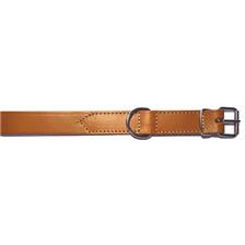 COLLIER POUR CHIEN CUIR VEGETAL DEMI DOUBLE