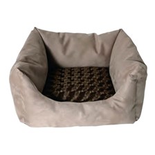 CORBEILLE CARRE CHAT CARAMEL CHOC'
