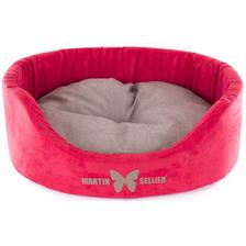 CORBEILLE HAUTE AVEC COUSSIN CHIEN COLLECTION SUEDINE