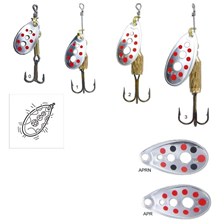 CUILLER TOURNANTE CARNASSIER RUBLEX TURBO ARGENT