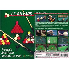 DVD LE BILLARD : POOL, SNOOKER, FRANÇAIS, AMÉRICAIN
