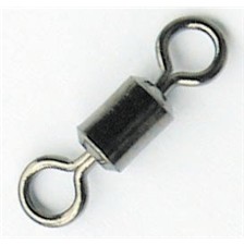 EMERILLON ROLLING MUSTAD NOIR A OEILLET ROND