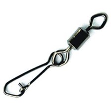 EMERILLON ROLLING MUSTAD NOIR OEILLET DIAMANT A AGRAFE