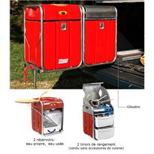 ENSEMBLE KITCHENETTE CUISSON + LAVAGE + GLISSIERE YATOO POUR VEHICULE FIAT