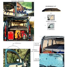ENSEMBLE LIT AVEC RIDEAUX YATOO POUR VEHICULE SEAT