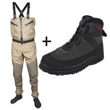 ENSEMBLE WADERS EXPERT ZIP EVO + CHAUSSURES RUSH BOA
