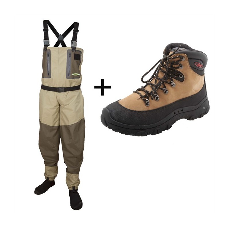 ENSEMBLE WADERS SLIM + CHAUSSURES OURAL HYDROX JMC Waders 41/42 - Chaussures 41 image
