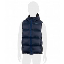 GILET OUATE SANS MANCHES QUECHUA FORCLAZ 600 JUNIOR BLEU MARINE