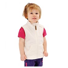 GILET POLAIRE QUECHUA FORCLAZ 500 BABY BLANC