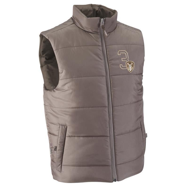 Gilet sans manche cuir homme marron columbia