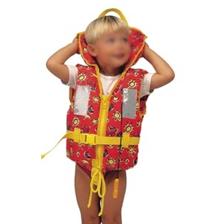 GILET SAUVETAGE ENFANT PLASTIMO TYPHON ORANGE MOTIFS AVION