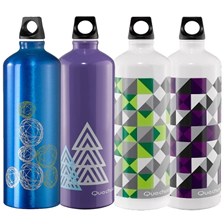 GOURDE ALUMINIUM QUECHUA BIDON IMPRIME 1L