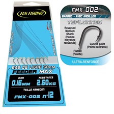 HAMECON MONTE ANGLAISE AVEC CHEVEUX FUN FISHING FMX-002 - POCHETTE DE 8