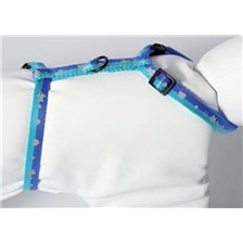 HARNAIS REGLABLE NYLON POUR CHAT BI-COLOR POISSON COEUR