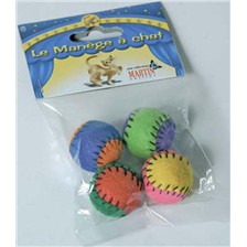 JOUET BALLE FEUTRINE CATNIP POUR CHAT LE MANEGE A CHATS
