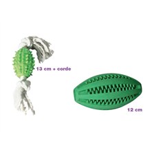 JOUET CHIEN ROTOR DENTAL RUGBY